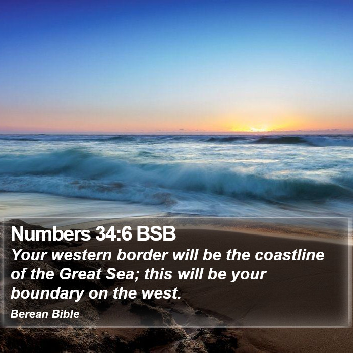 Numbers 34:6 BSB Bible Study