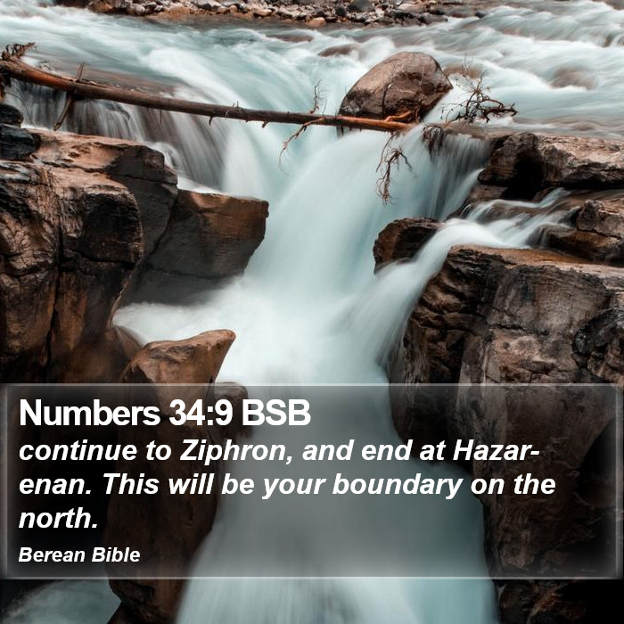 Numbers 34:9 BSB Bible Study