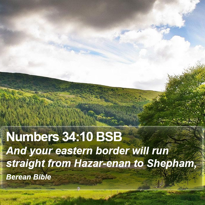 Numbers 34:10 BSB Bible Study