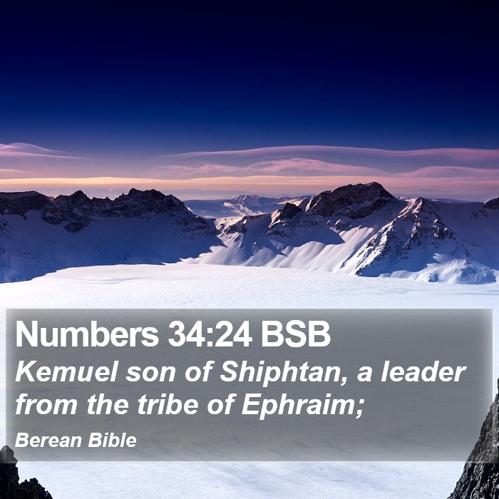 Numbers 34:24 BSB Bible Study