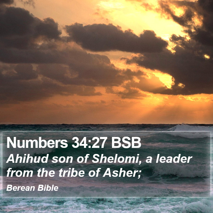 Numbers 34:27 BSB Bible Study