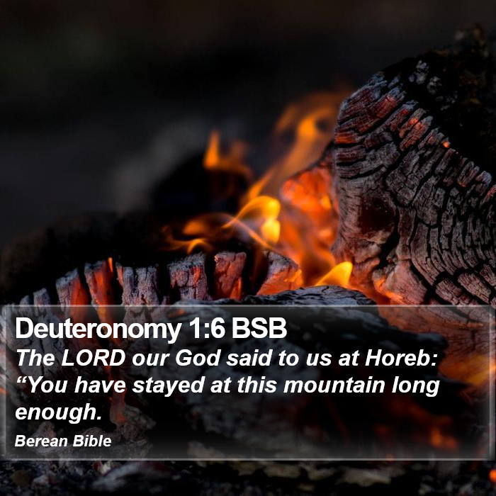 Deuteronomy 1:6 BSB Bible Study