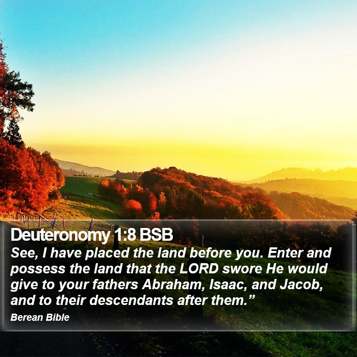 Deuteronomy 1:8 BSB Bible Study