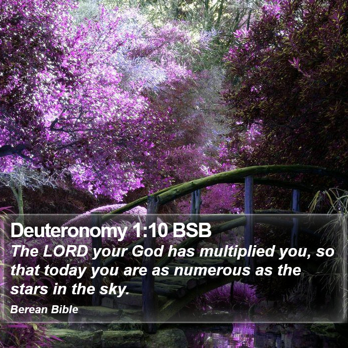 Deuteronomy 1:10 BSB Bible Study