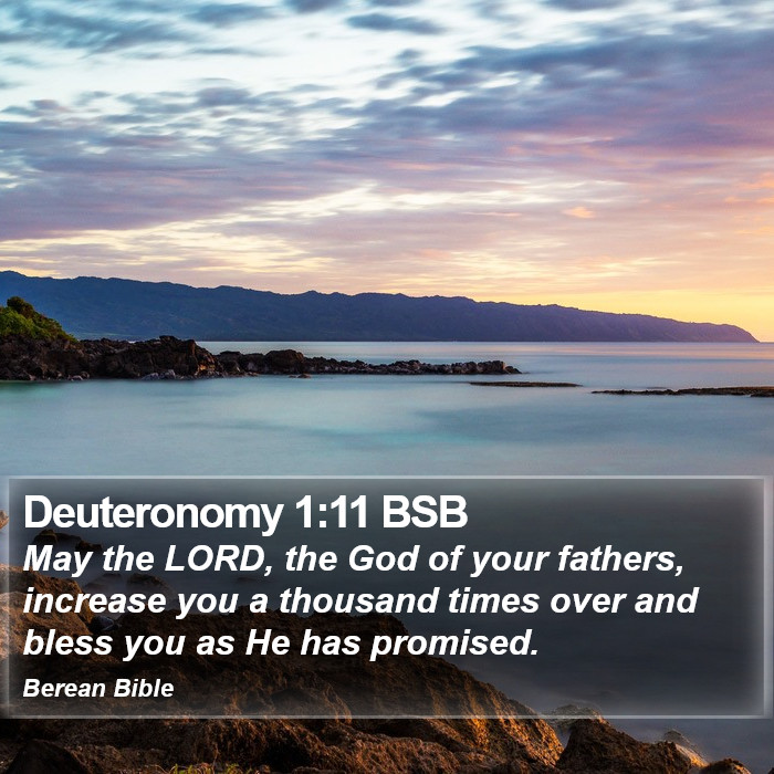 Deuteronomy 1:11 BSB Bible Study