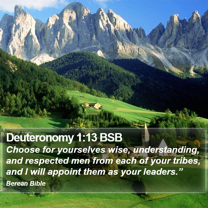 Deuteronomy 1:13 BSB Bible Study