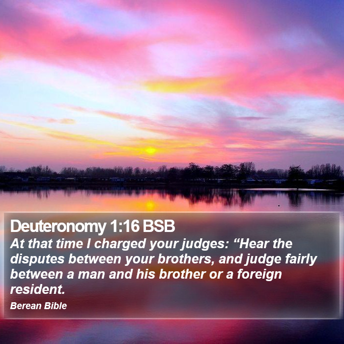 Deuteronomy 1:16 BSB Bible Study