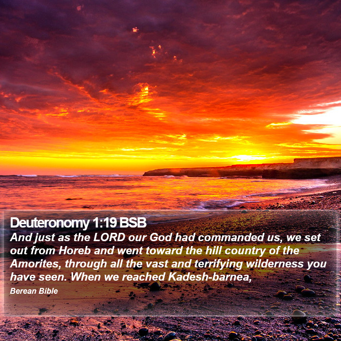 Deuteronomy 1:19 BSB Bible Study