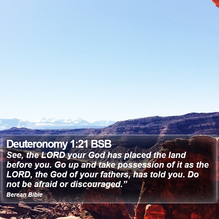 Deuteronomy 1:21 BSB Bible Study