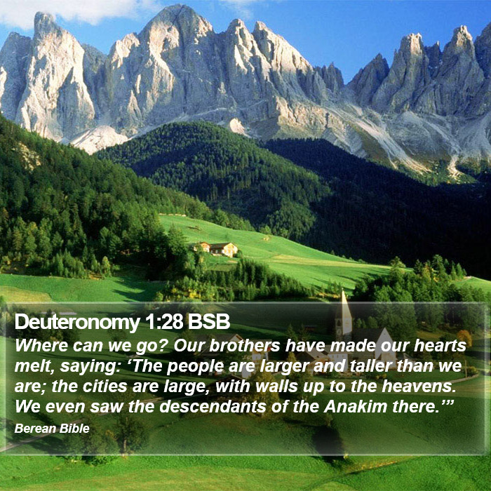 Deuteronomy 1:28 BSB Bible Study