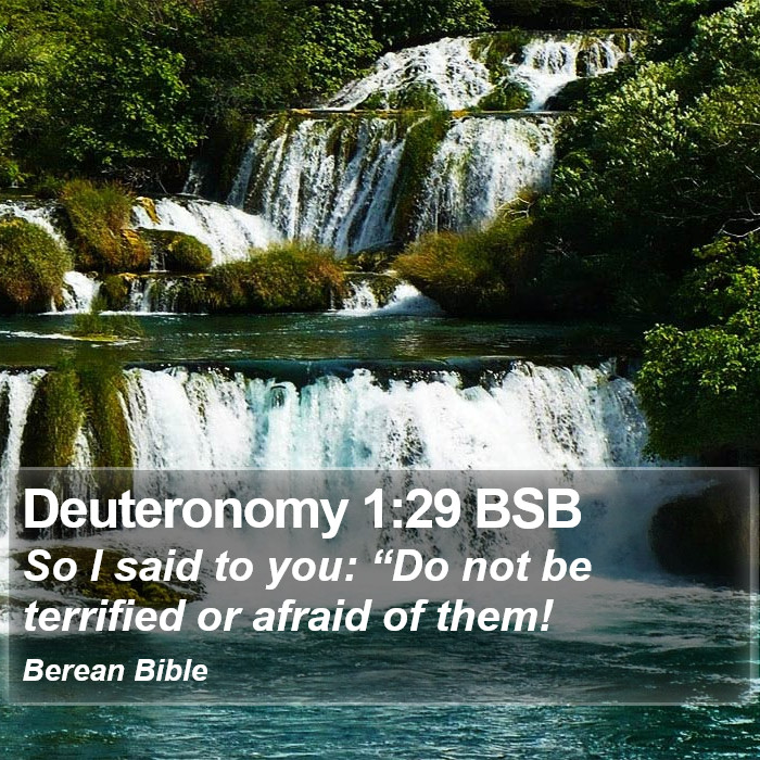 Deuteronomy 1:29 BSB Bible Study