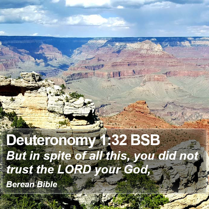 Deuteronomy 1:32 BSB Bible Study