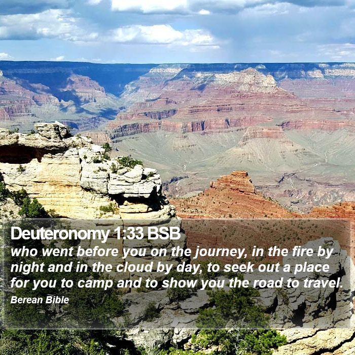 Deuteronomy 1:33 BSB Bible Study