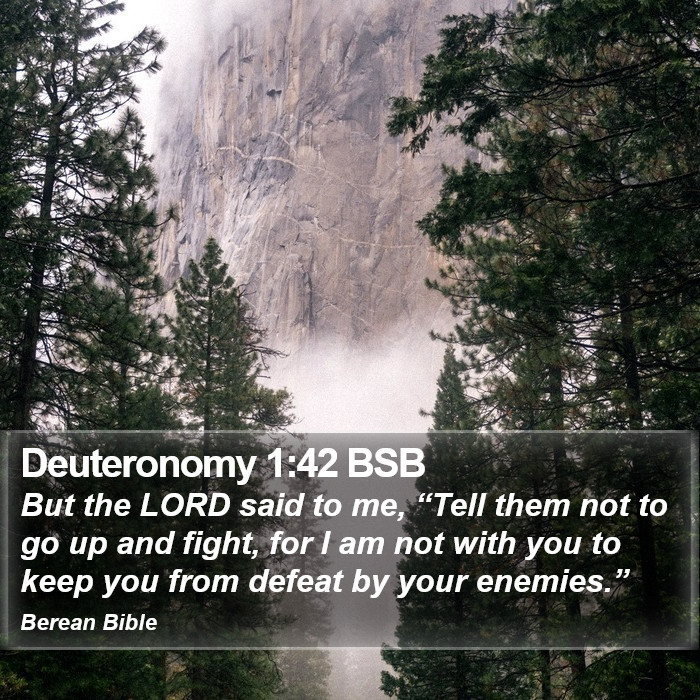 Deuteronomy 1:42 BSB Bible Study