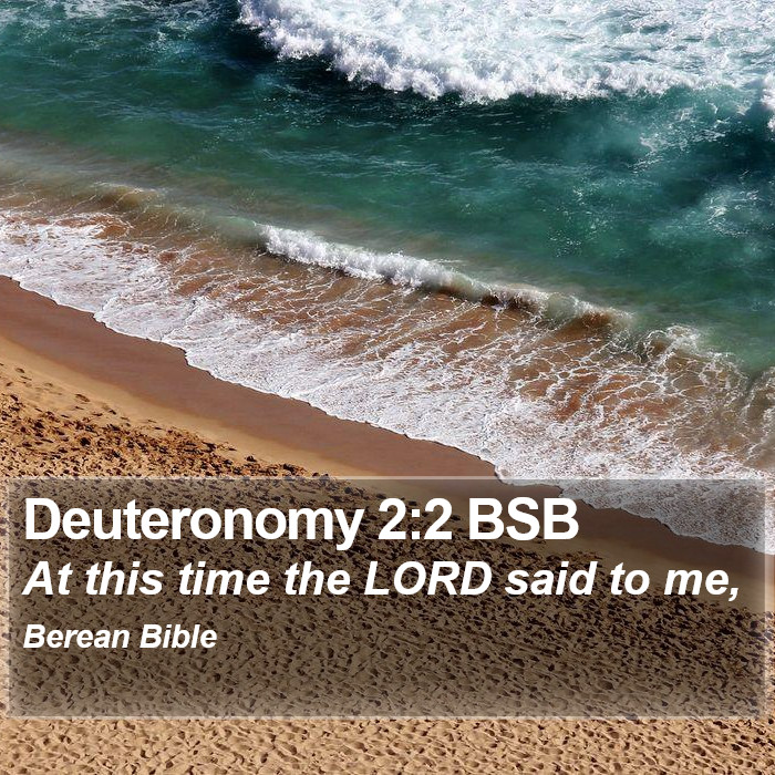 Deuteronomy 2:2 BSB Bible Study