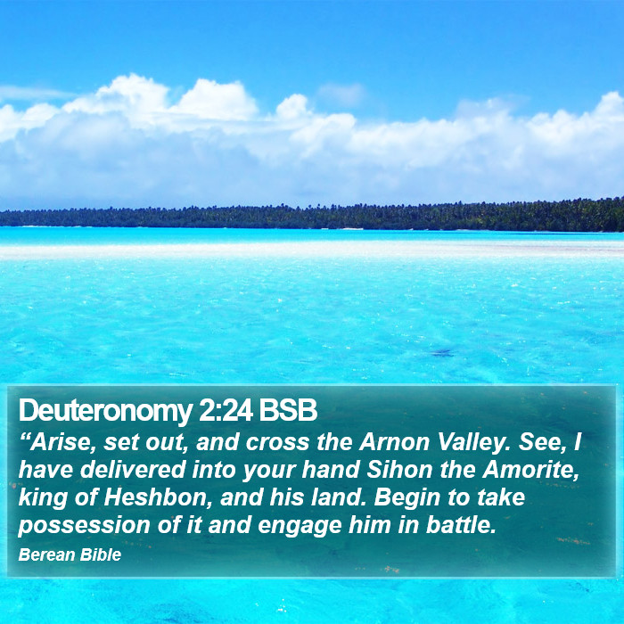 Deuteronomy 2:24 BSB Bible Study