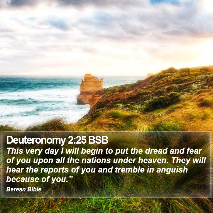 Deuteronomy 2:25 BSB Bible Study