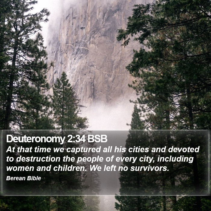 Deuteronomy 2:34 BSB Bible Study