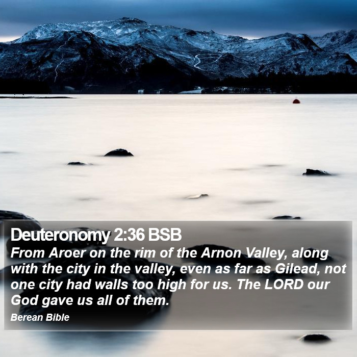 Deuteronomy 2:36 BSB Bible Study