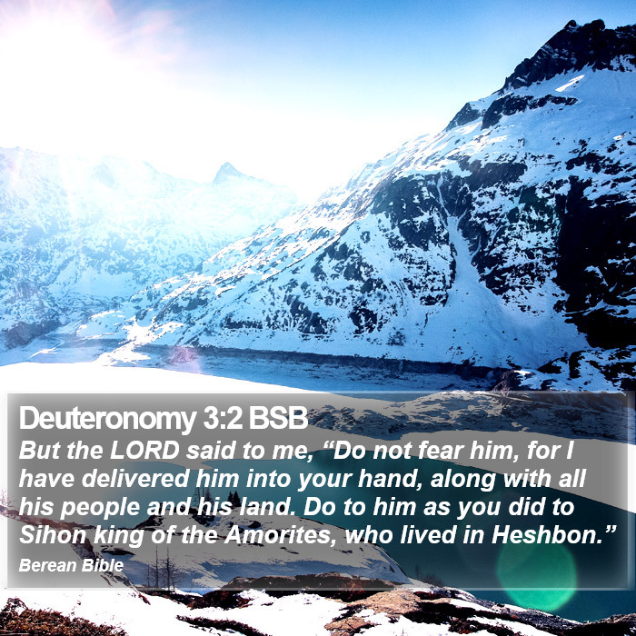 Deuteronomy 3:2 BSB Bible Study