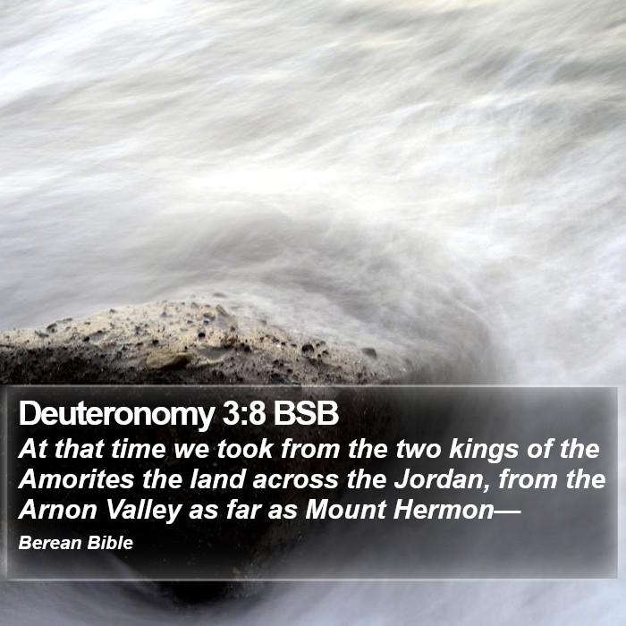 Deuteronomy 3:8 BSB Bible Study