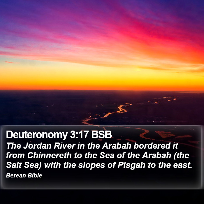 Deuteronomy 3:17 BSB Bible Study