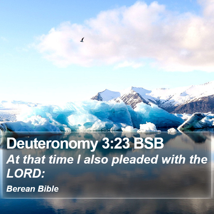 Deuteronomy 3:23 BSB Bible Study