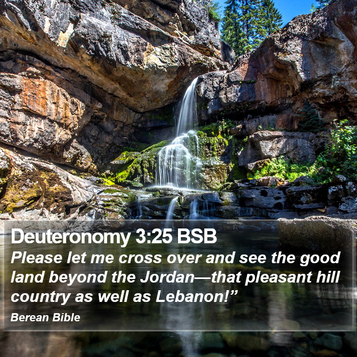 Deuteronomy 3:25 BSB Bible Study