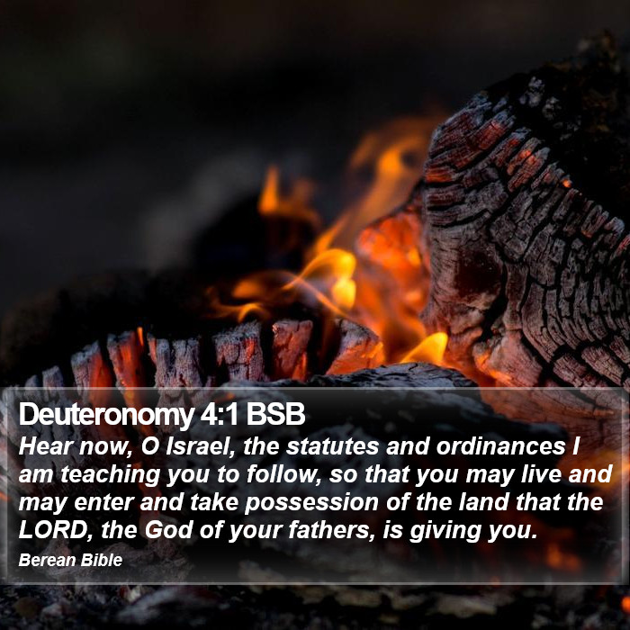 Deuteronomy 4:1 BSB Bible Study