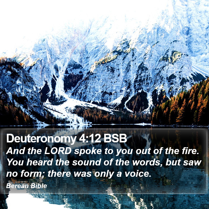 Deuteronomy 4:12 BSB Bible Study