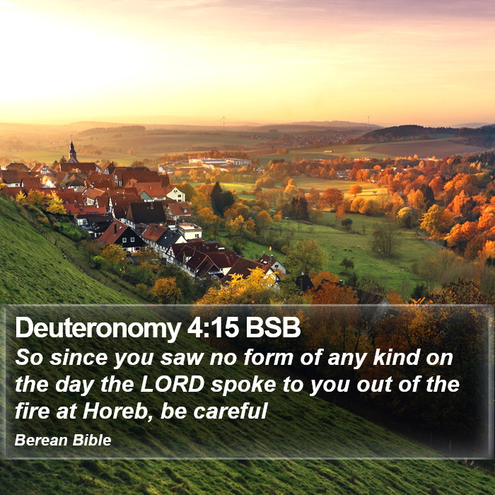 Deuteronomy 4:15 BSB Bible Study