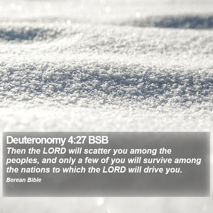 Deuteronomy 4:27 BSB Bible Study