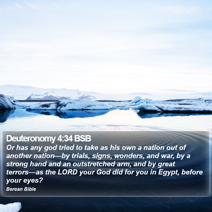 Deuteronomy 4:34 BSB Bible Study