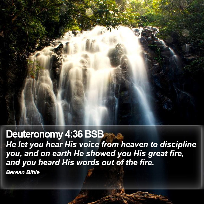 Deuteronomy 4:36 BSB Bible Study