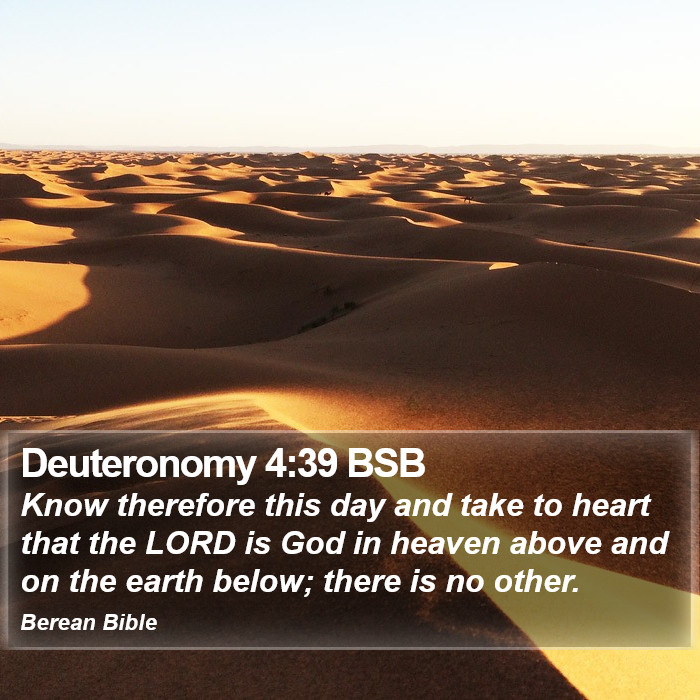 Deuteronomy 4:39 BSB Bible Study