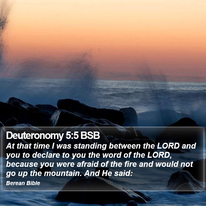 Deuteronomy 5:5 BSB Bible Study