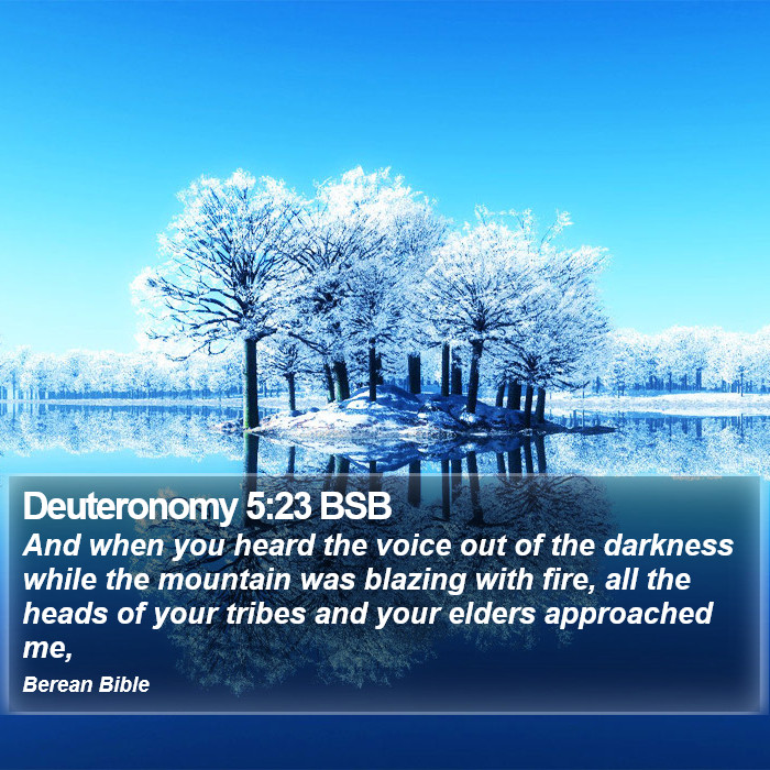 Deuteronomy 5:23 BSB Bible Study