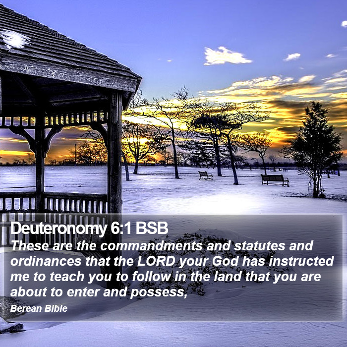 Deuteronomy 6:1 BSB Bible Study