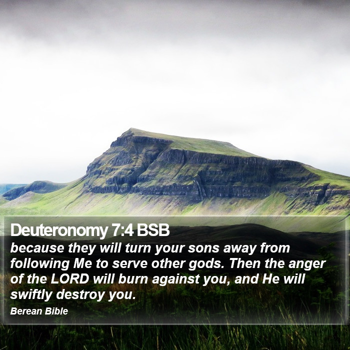 Deuteronomy 7:4 BSB Bible Study