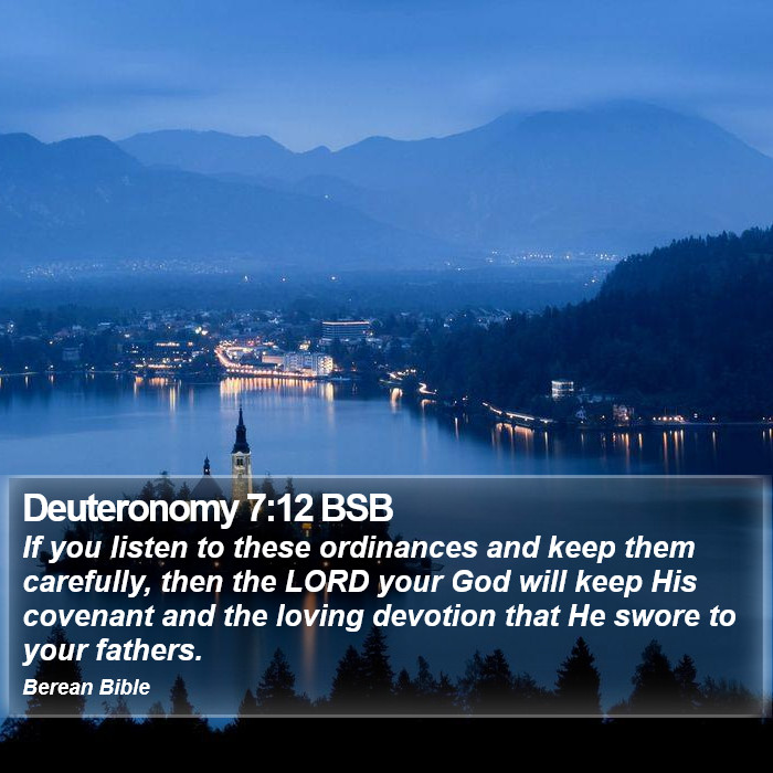 Deuteronomy 7:12 BSB Bible Study