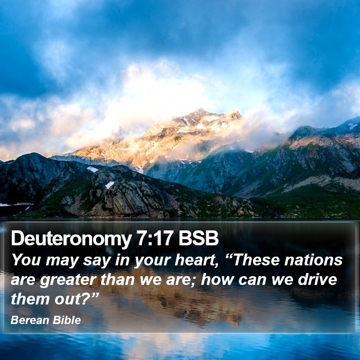 Deuteronomy 7:17 BSB Bible Study