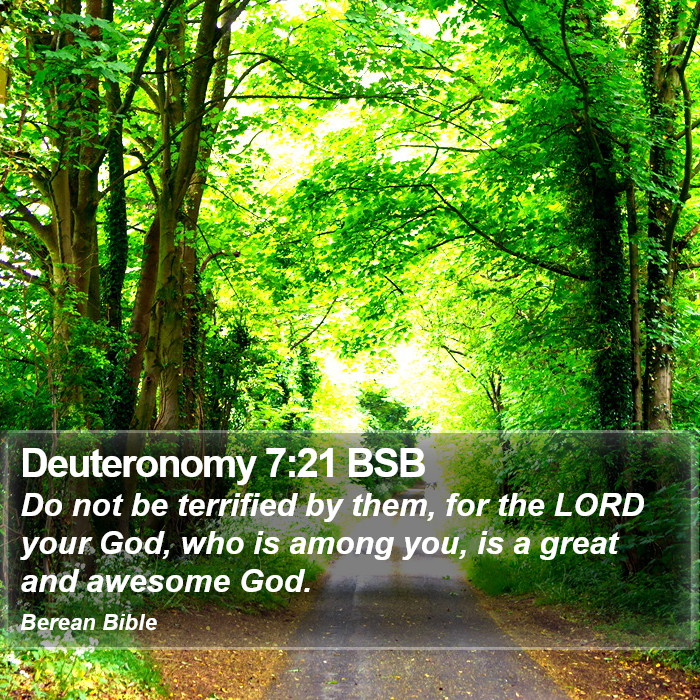 Deuteronomy 7:21 BSB Bible Study