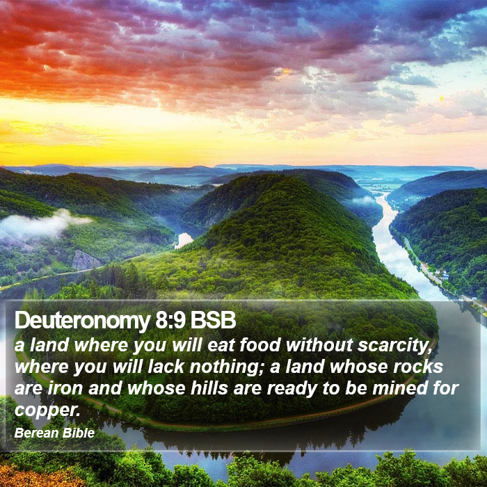 Deuteronomy 8:9 BSB Bible Study