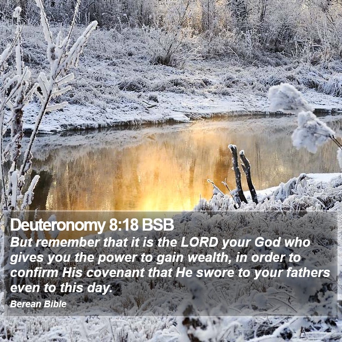 Deuteronomy 8:18 BSB Bible Study