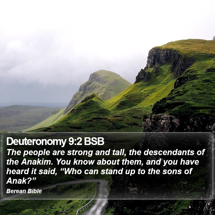 Deuteronomy 9:2 BSB Bible Study