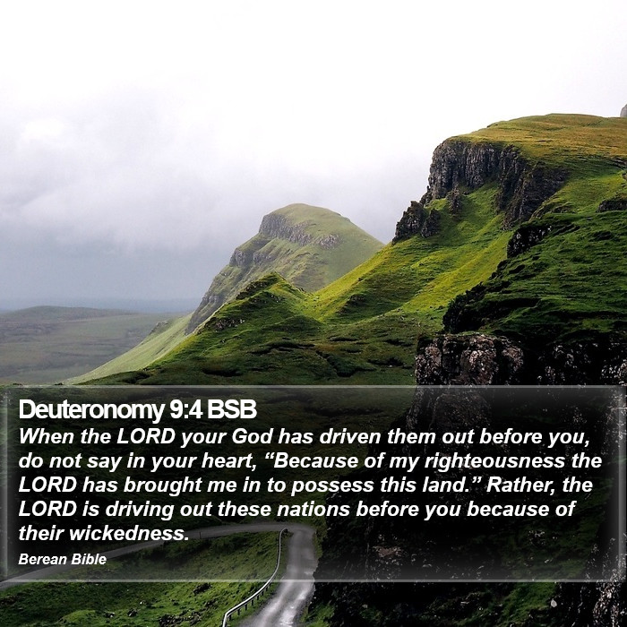 Deuteronomy 9:4 BSB Bible Study