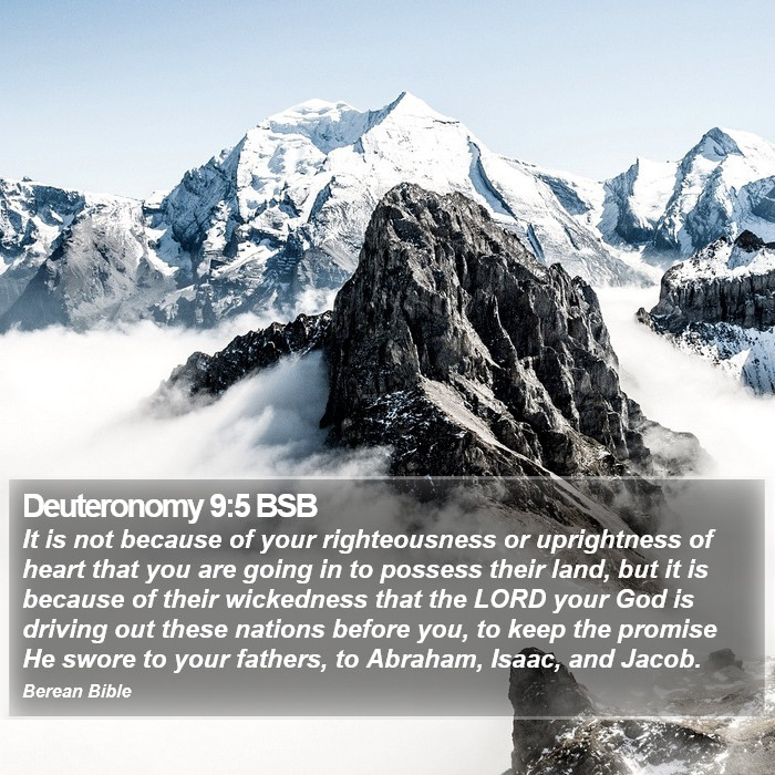 Deuteronomy 9:5 BSB Bible Study