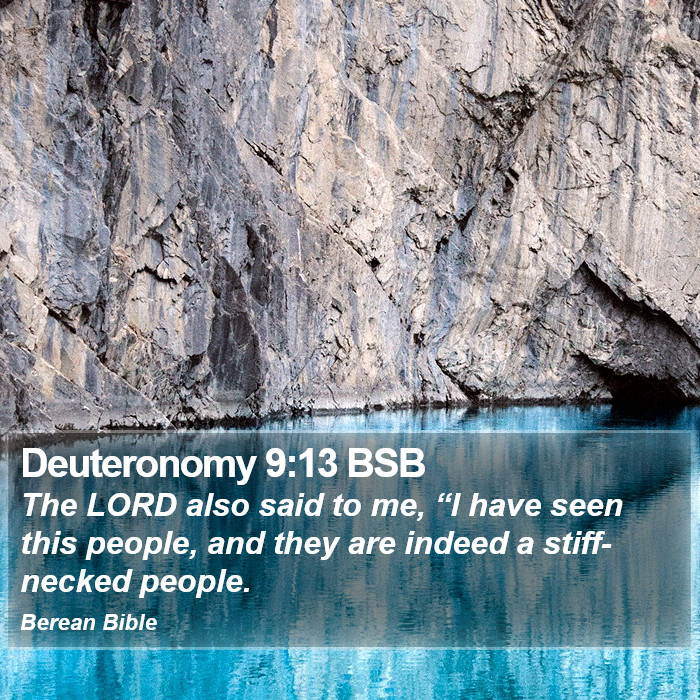 Deuteronomy 9:13 BSB Bible Study