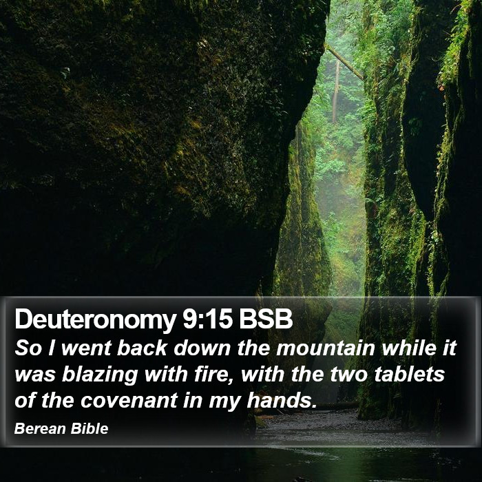 Deuteronomy 9:15 BSB Bible Study