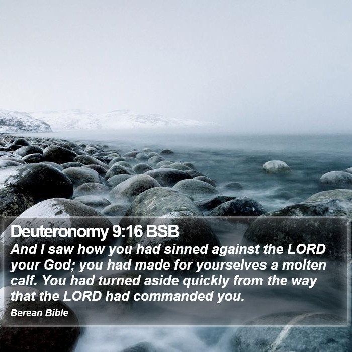 Deuteronomy 9:16 BSB Bible Study